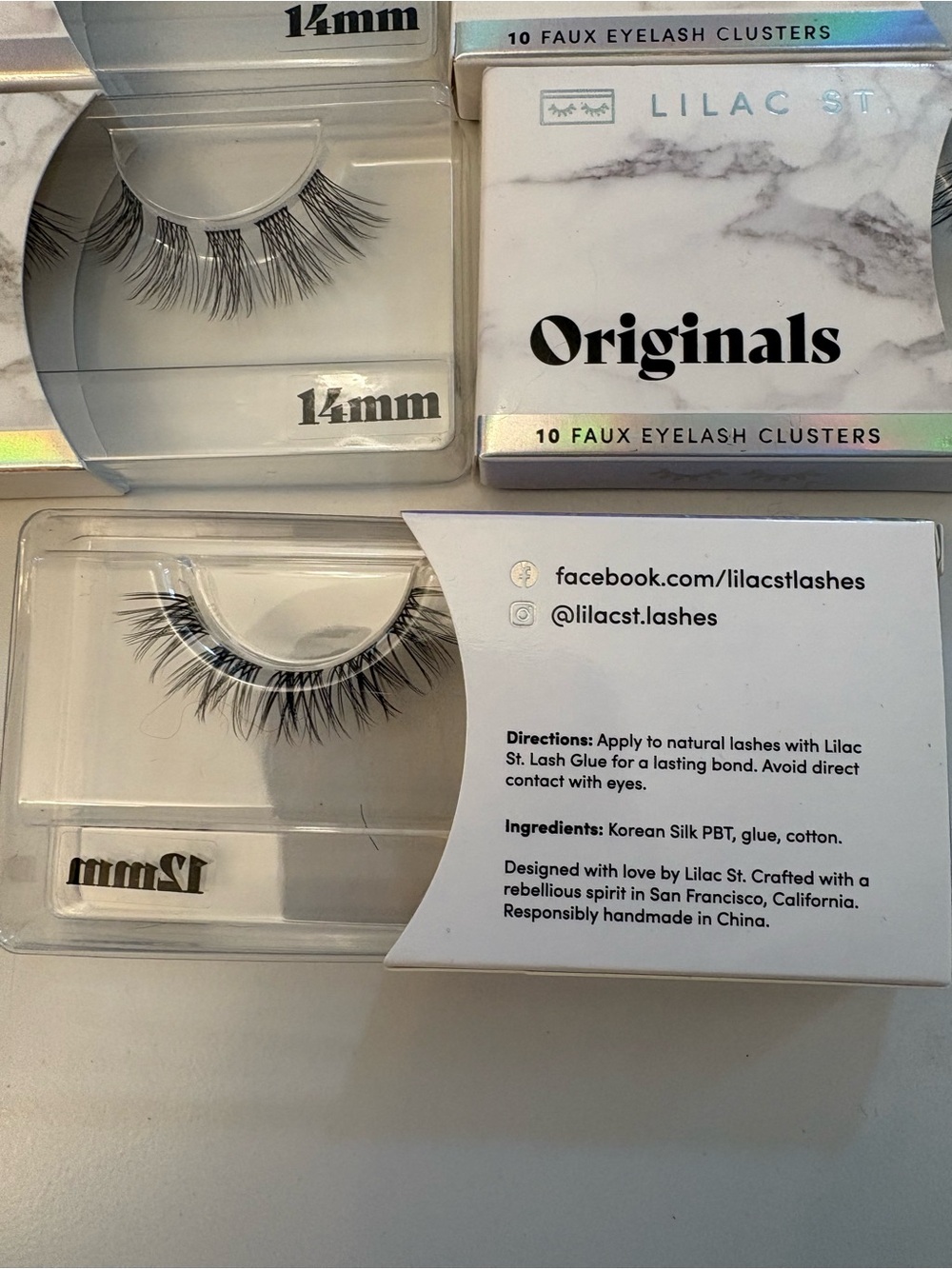 Originals Faux Eyelash Clusters – Black (12mm & 14mm) - Picture 2 of 2